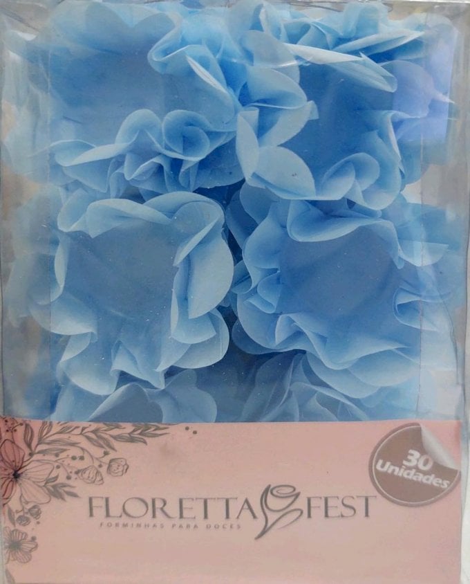 FORMINHA FLORETTA FEST C/30UND E-11 AZUL BEBE
