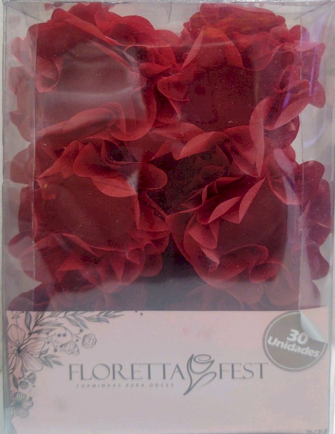 FORMINHA FLORETTA FEST C/30UND E-11 VERMELHO