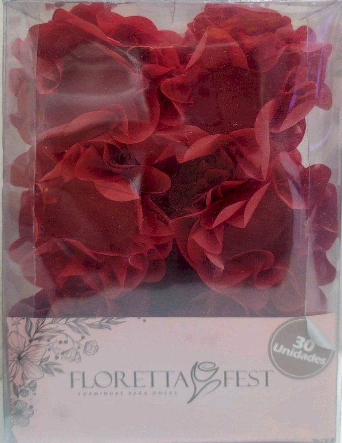 FORMINHA FLORETTA FEST C/30UND E-11 VERMELHO