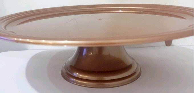 BOLEIRA REDONDA 30CM ROS GOLD