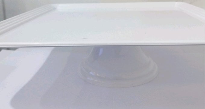 BOLEIRA QUADRADA 30CM BRANCO