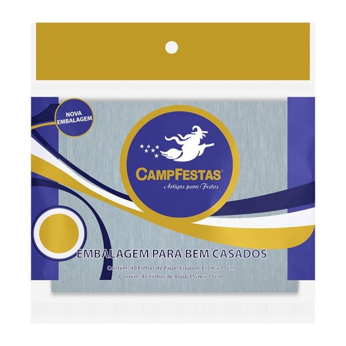 PAPEL PARA BEM CASADO 15X15CM 40FOLHAS CREPOM E 40 FOLHAS TRABSPARENTES AZUL CLARO