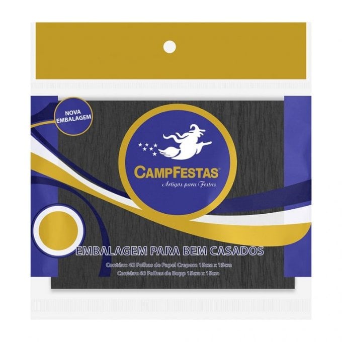 PAPEL PARA BEM CASADO 15X15CM 40FOLHAS CREPOM E 40 FOLHAS TRABSPARENTES PRETO