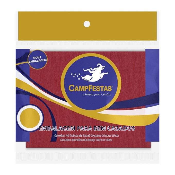 PAPEL PARA BEM CASADO 15X15CM 40FOLHAS CREPOM E 40 FOLHAS TRABSPARENTES VERMELHO