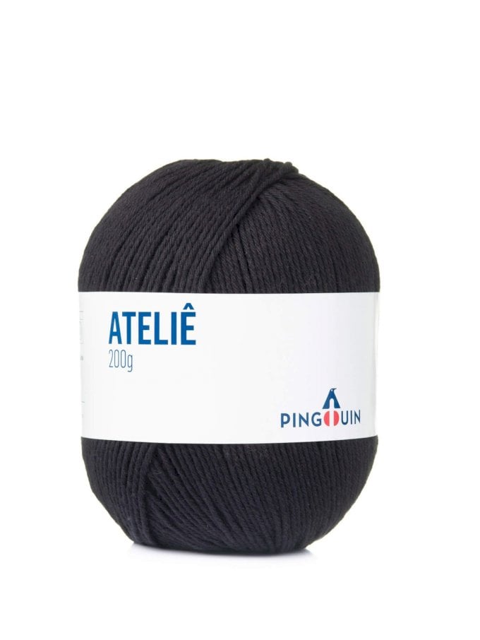 FIO/LINHA PINGOUIN ATELIE 200G-BLACK 9990