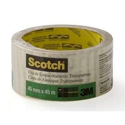 FITA 3M PARA EMPACOTAR PVC 45X45 TRANSPARENTE