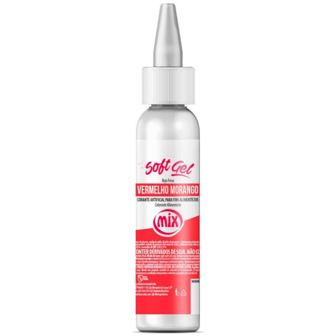 CORANTE SOFTGEL 25G UND VERMELHO MORANGO