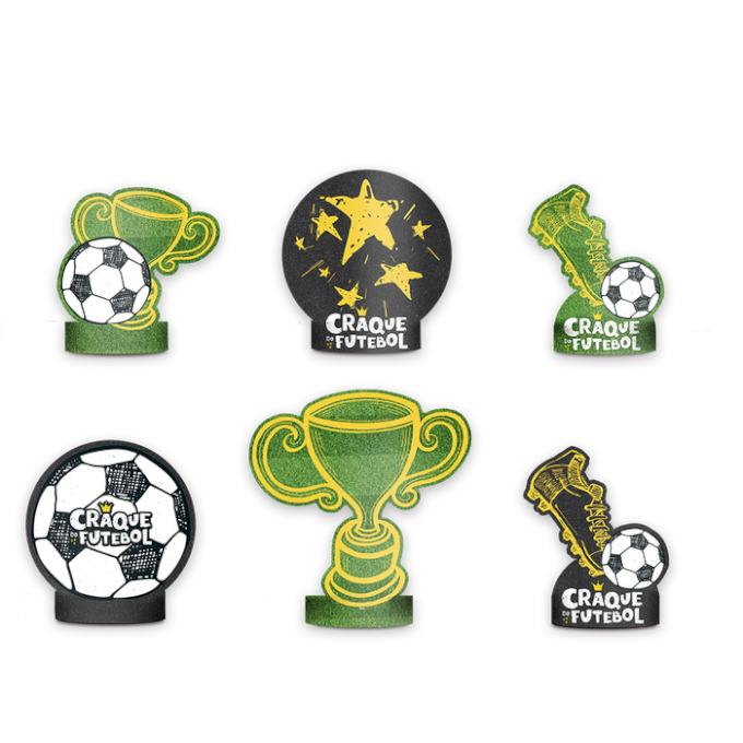 DECORACAO DE MESA FESTA FUTEBOL 6UND