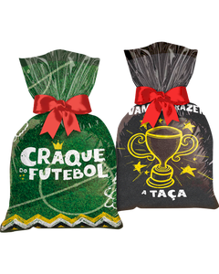 SACOLA PLASTICA FESTA FUTEBOLC/12UND