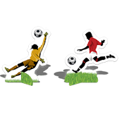 DECORACAO DE MESA APAIXONADOS POR FUTEBOL C/8