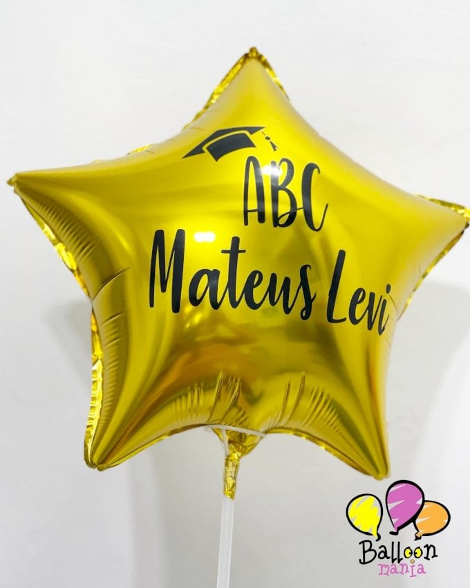 BALAO METALIZADO 18¨ 2 LINHA PERSONAL ABC