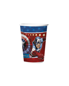 COPO PAPEL 180ML CAPITAO AMERICA ANIMACAO C/8