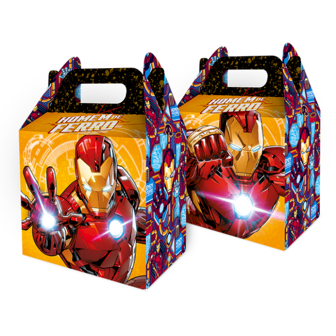 CAIXA SURPRESA MALETA HOMEM DE FERRO C/8UND