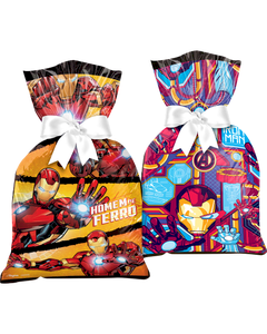 SACOLA PLASTICA HOMEM DE FERRO C/12UND