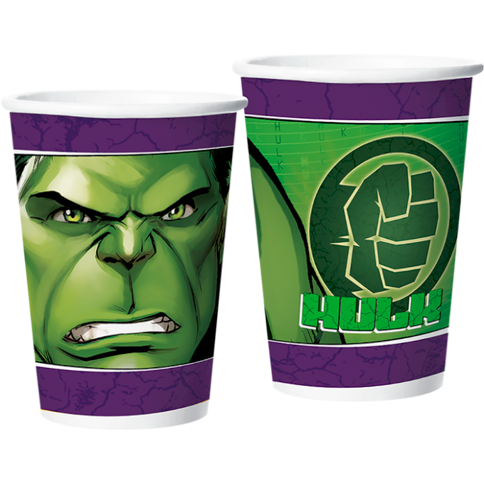 COPO PAPEL 180ML HULK ANIMACAO C/12UND