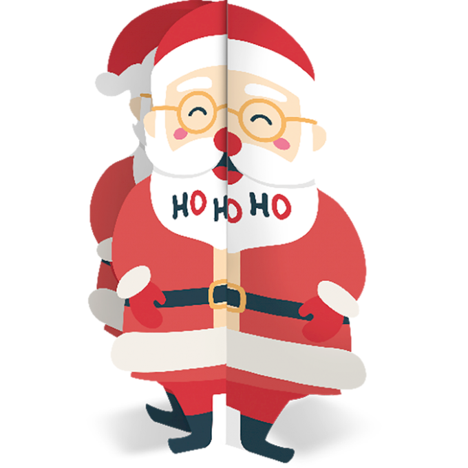 CENTRO DE MESA PAPEL FESTA NATAL UND