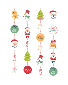 CORTINA PAPEL PARA MONTAR FESTA NATAL 1UND