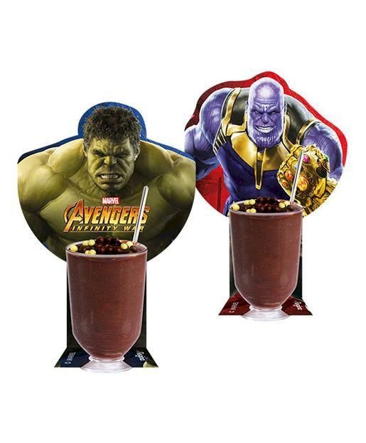 COPINHO BRIGADEIRO COM ENFEITE VINGADORES (AVENGERS) C/10UND