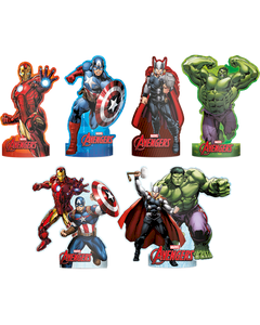 DECORACAO DE MESA VINGADORES (AVENGERS)  C/9