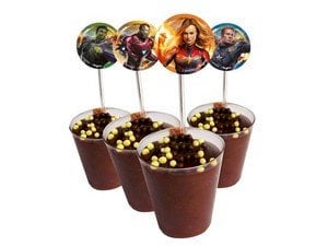 COLHERZINHA COM ENFEITE VINGADORES (AVENGERS) C/8 UN  COPIMHOS NAO ACOMPANHAM