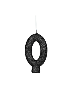 VELA CINTILANTE GLITTER PRETO 2