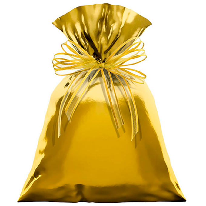 SACO METALIZADO 50X70CM UNIDADE DOURADO