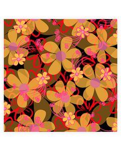 SACO PEROLADO 45X59CM MARGARIDAS UNIDADE