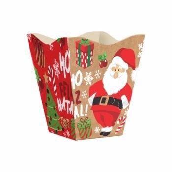 CACHEPOT VINTAGE NOEL GRANDE VERMELHO/NATURAL UNIDADE