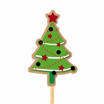 PICK MDF ARVORE NATAL 87MMX56MM VERDE UND