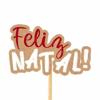 PICK MDF FELIZ NATAL 50X80MM NATURAL UND