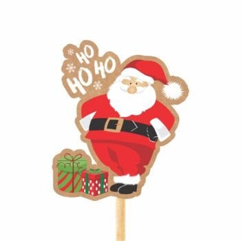 PICK MDF NOEL 80X68MM VERMELHO