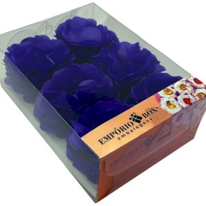 FLOR DE SEDA C/30UND AZUL ESCURO