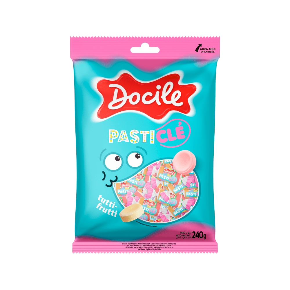 PASTICLE DOCILE TUTTI FRUTTI 100UND