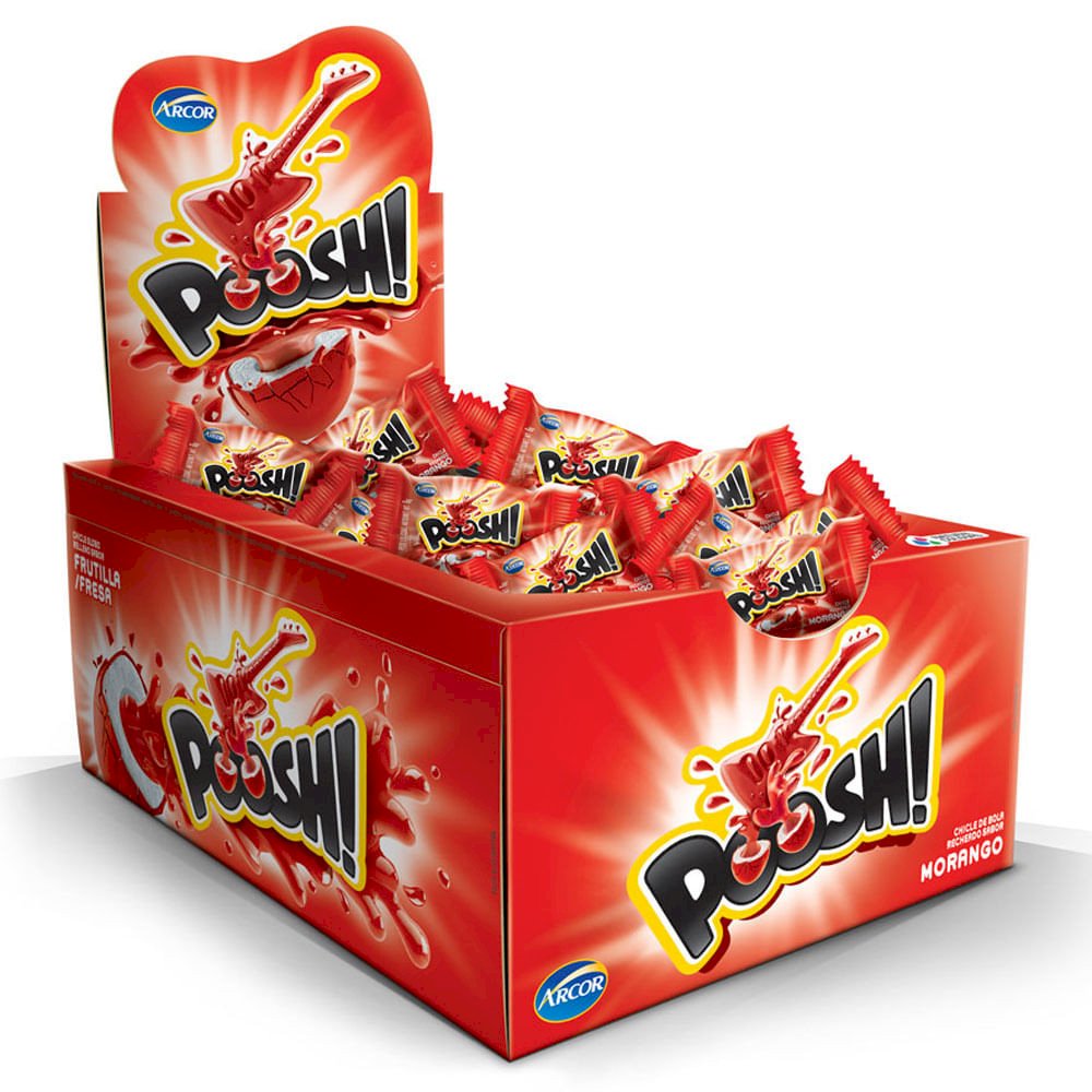CHICLETE POOSH 200 MORANGO
