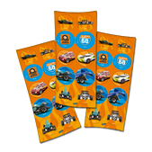 ADESIVO HOT WHEELS C/30