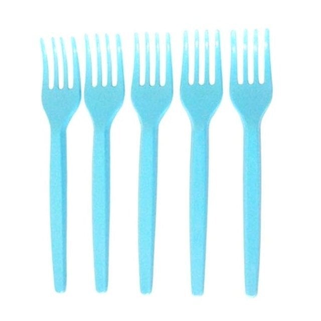 GARFO ACRILICO EXTRA FORTE C/25UND AZUL CLARO SOLIDO