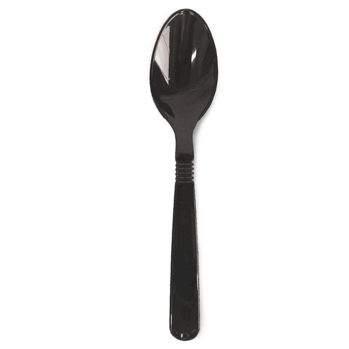 COLHER ACRILICO EXTRA FORTE C/25UND PRETO