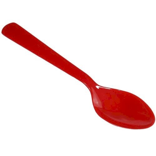 COLHER ACRILICO EXTRA FORTE C/25UND VERMELHO SOLIDO