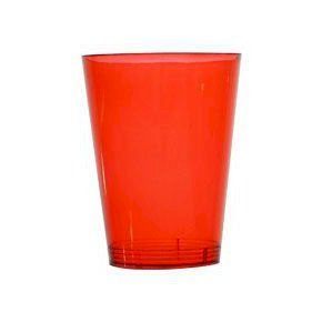 COPO ACRILICO C/10UND 200ML VERMELHO