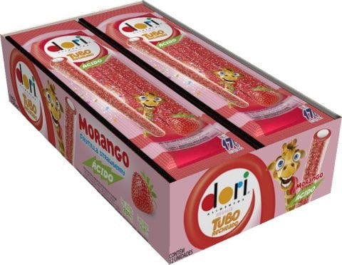 DORI REGALIZ T.RECHEADO MORANGO ACIDO 12X17G