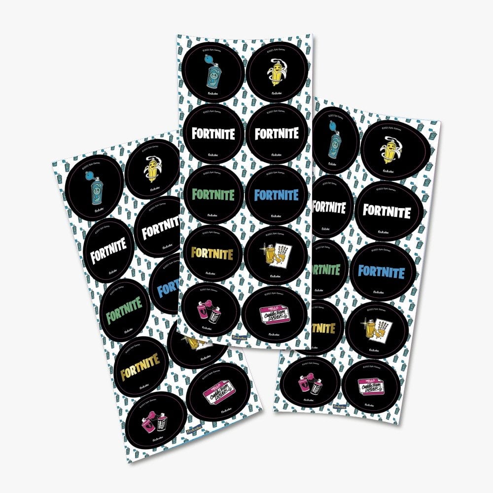 ADESIVO REDONDO FORTNITE C/30