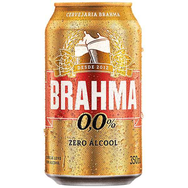 CERVEJA BRAHMA ZERO ALCOOL 350ML PACK C-12UND 