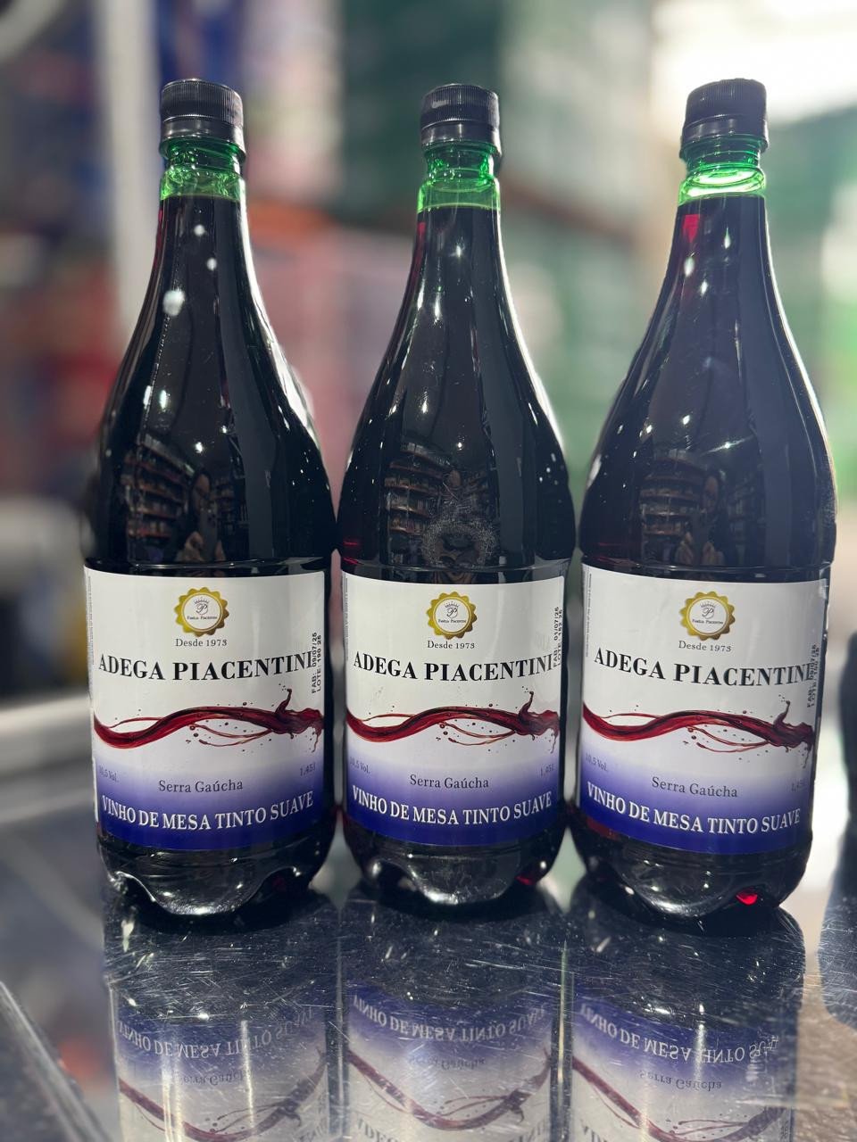 VINHO PIACENTINI TINTO SUAVE 1,5L UN 