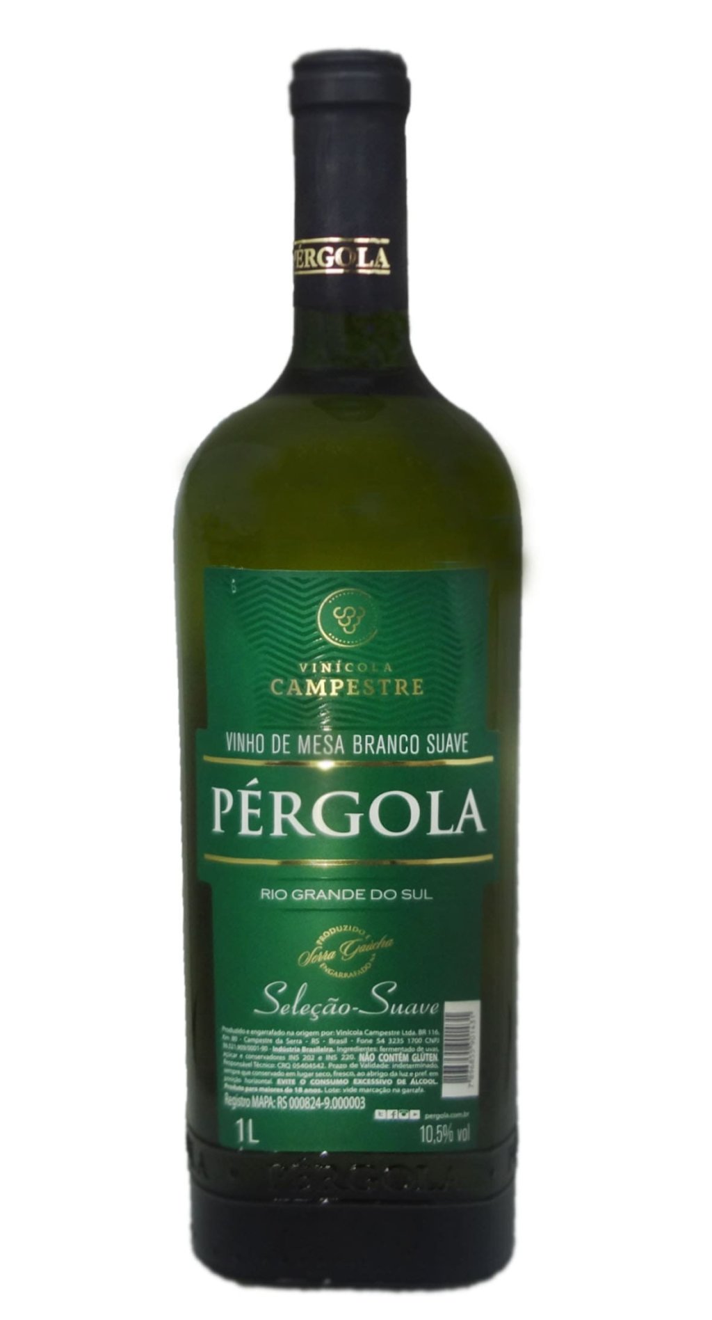 VINHO PERGOLA BRANCO SUAVE 1L 