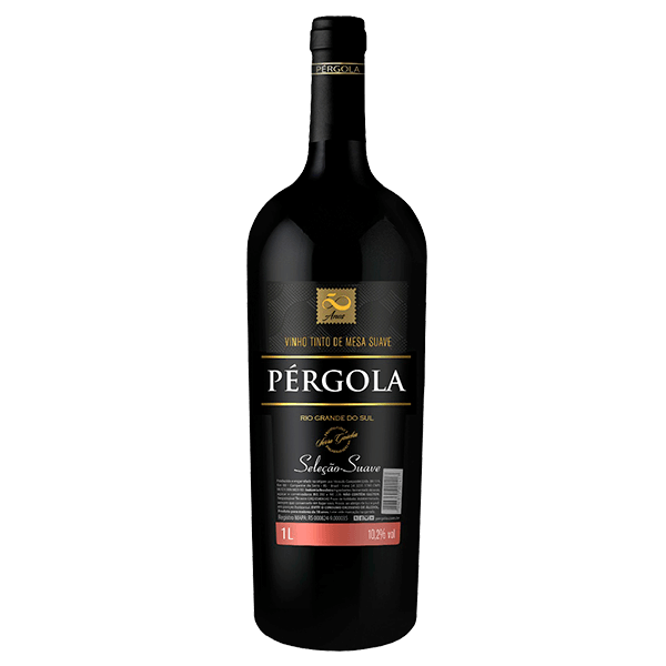 VINHO PERGOLA TINTO SUAVE 1L 