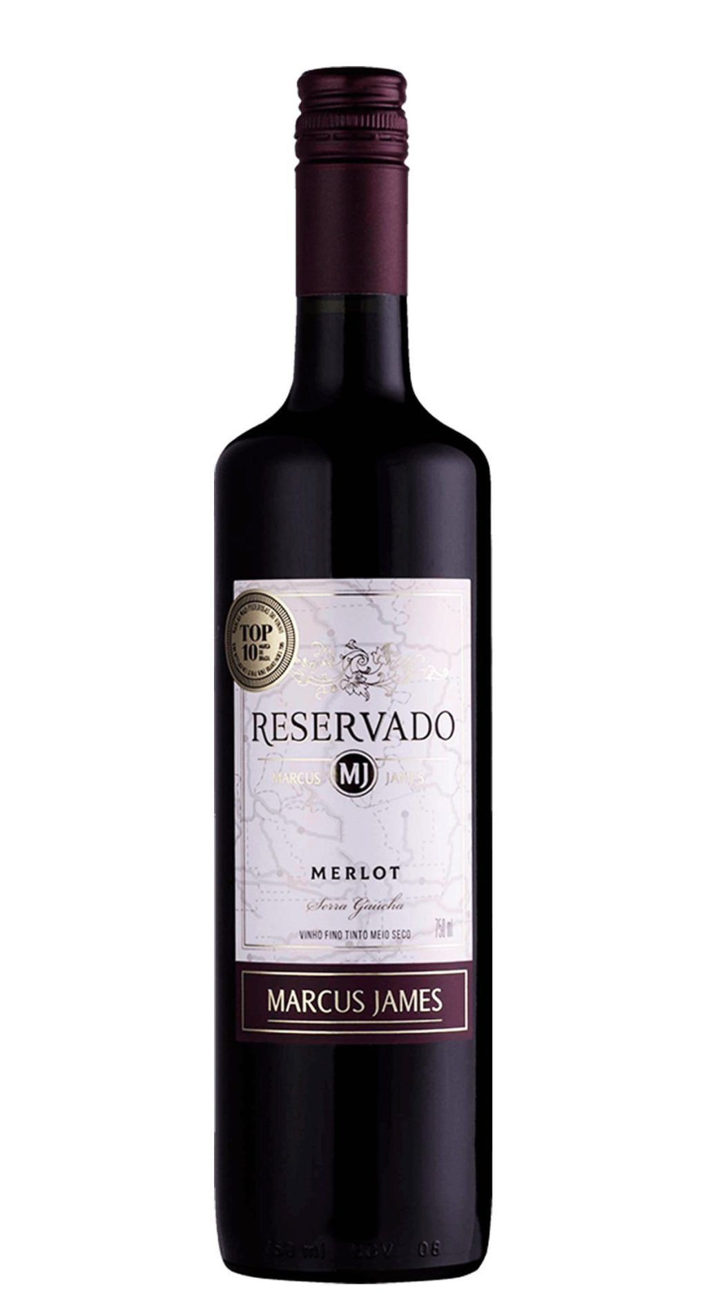 VINHO MARCUS JAMES MERLOT 750ML UND 