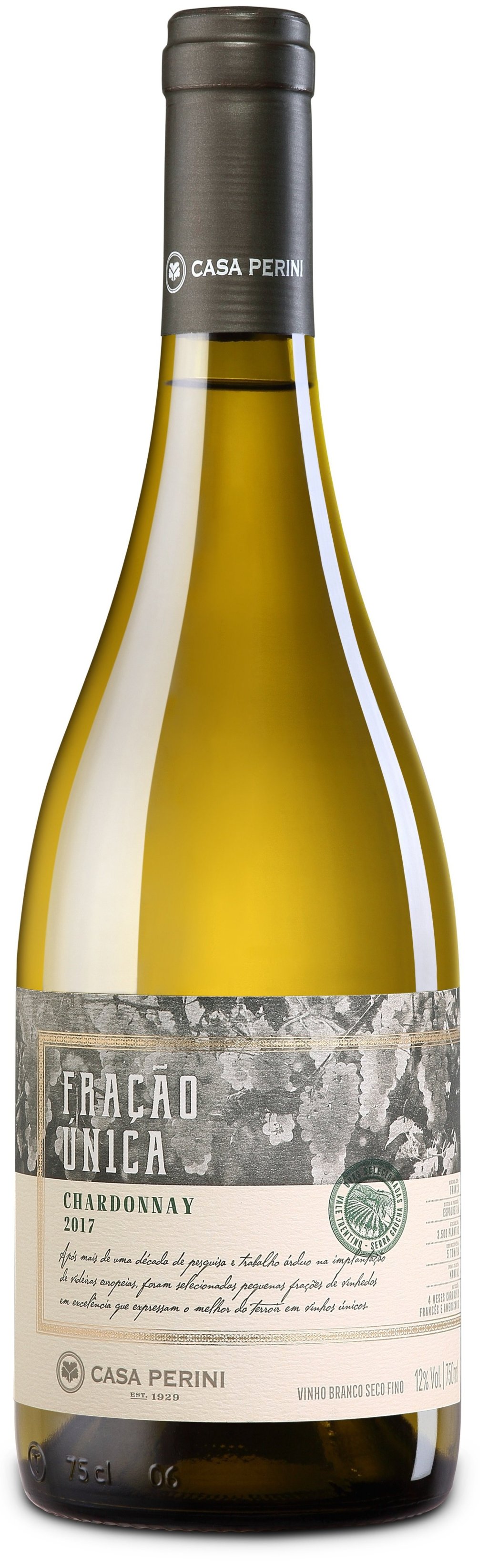 VINHO FRAÇÃO UNICA CHARDONNAY 750ML 