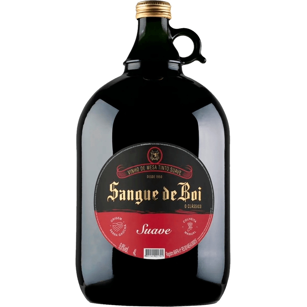 VINHO SANGUE DE BOI TINTO SUAVE 4l