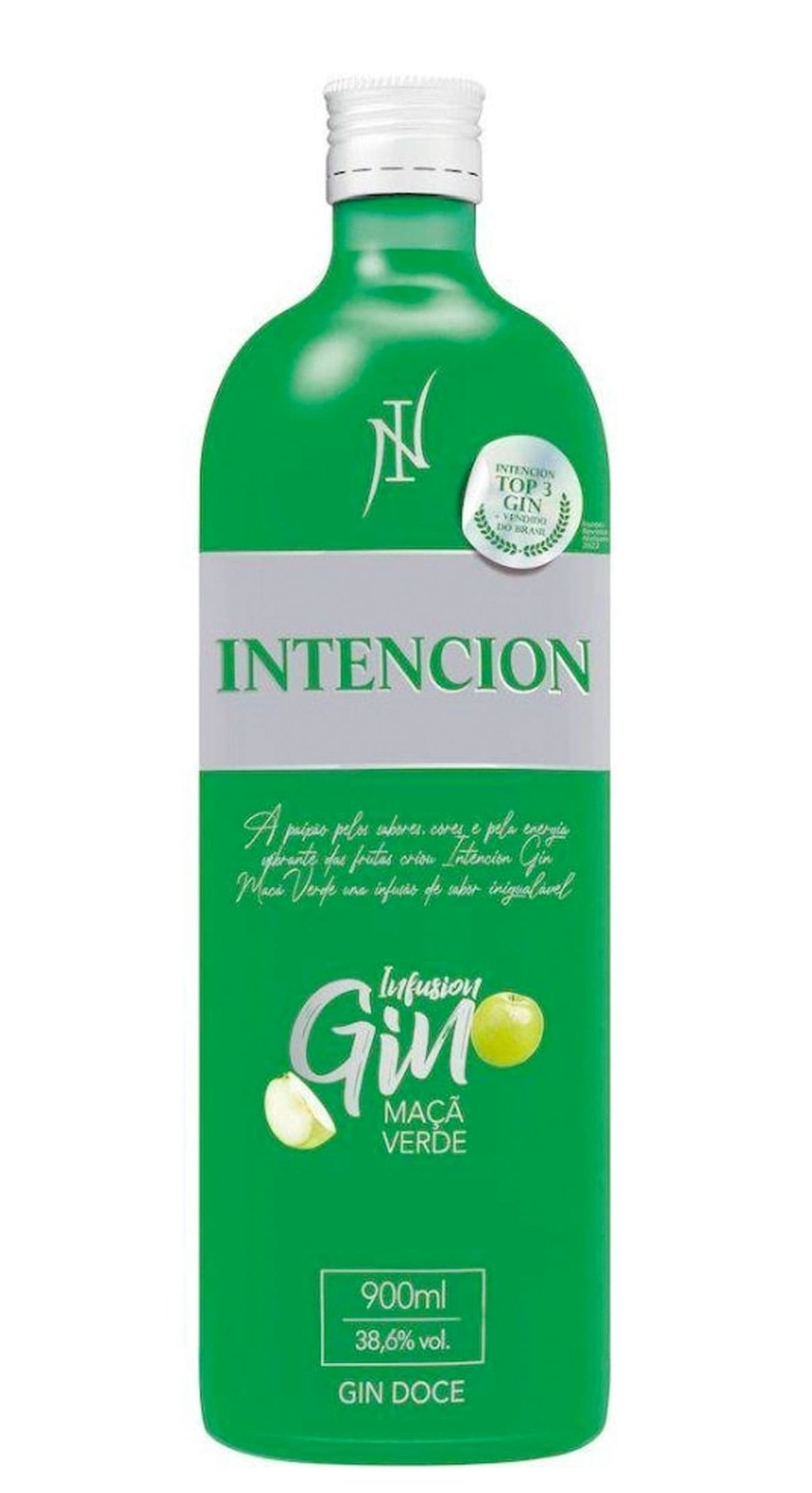 GIN INTENCION MAÇA VERDE 900ML UND 