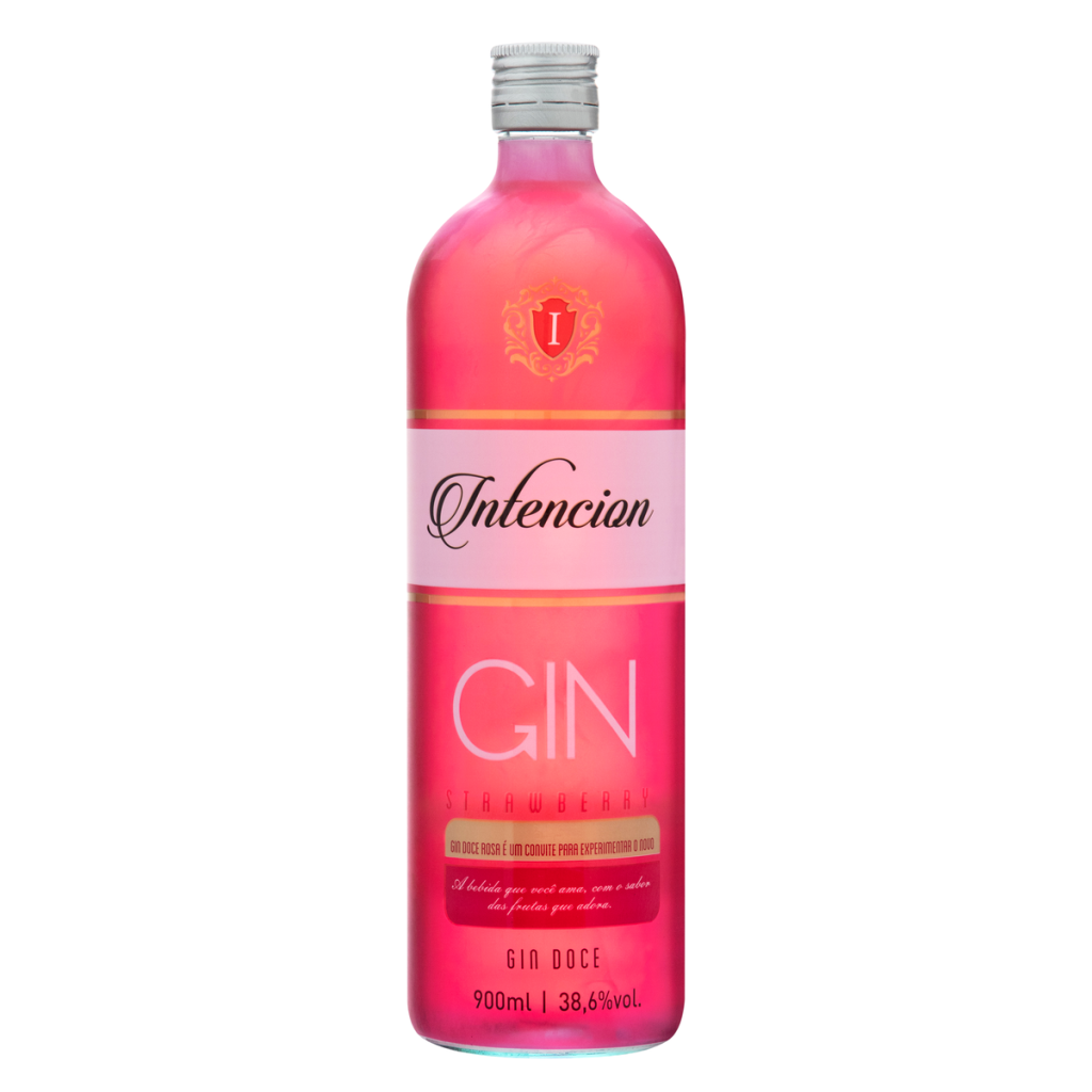 GIN INTENCION STRAWBERRY 900ML UND 